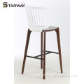 Barsool de madera Durable PP Back Back Beech Barstool